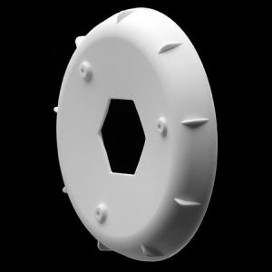 HEXlite 1/10 Buggy Rear Wheel Stiffener, White (2)