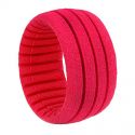 1/8 Truggy Shaped Grooved Red Insert, Soft (4)