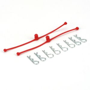 Body Klip Retainer, Red (2)