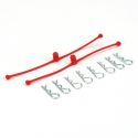 Body Klip Retainer, Red (2)