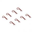 Anodized Body Clips, Red (8)