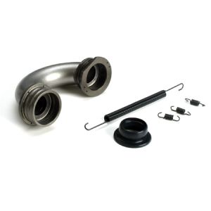 Exhaust Header, Round, Hard Anodized, 1/8