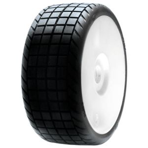 Losi 1/8 DLM2 Tire, Mounted on White Wheel (2)