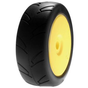 Losi 8ighth Street On-Road Tire on Yellow Wheel (2)