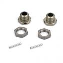 Wheel Hex & Nut Set, 17mm, Hard Anodized (2)