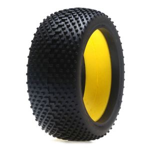 Losi Reptile Buggy Tire, Silver w/Molded Insert (2)