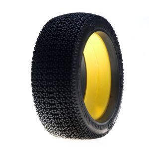 Losi Ultra Digits G2 Buggy Tire w/Molded Insert, Red (2)