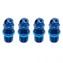 Shock Body & Adjuster Set, Aluminum, Blue (4)