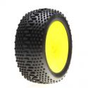Mounted Rear Mini King Pin Tire on Yellow Wheel (2)