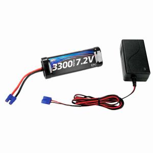 7.2V 3300mAh NiMH Battery Pack w/Charger, EC3
