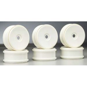 1/8 Buggy Dish Wheel, 17mm Hex, White (6)