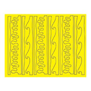 Waves & Drips Design Paint Mask, 8.5" x 11"