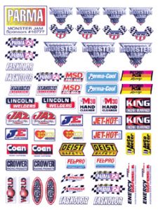 Monster Jam, 6" x 8" Decal