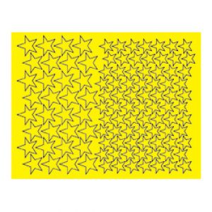 Stars Design Paint Mask, 8.5" x 11"