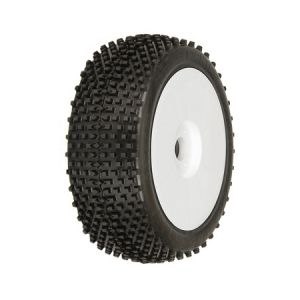 Pro-Line Crime Fighter Tire, M2 on V2 Wheel, White (2)
