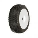 Pro-Line Crime Fighter Tire, M2 on V2 Wheel, White (2)