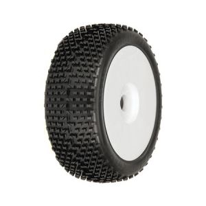 Pro-Line Bow Tie Tire, M2 on V2 Wheel, White (2)