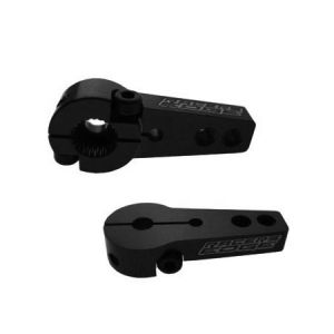 Aluminum Pro Adjustable Single Arm Hitec Servo Horn, Black (1)