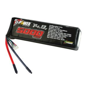 14.8V 5000mAh 4S 25C LiPo Battery Pack
