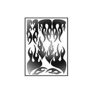 Mirror Chrome Flames Decal